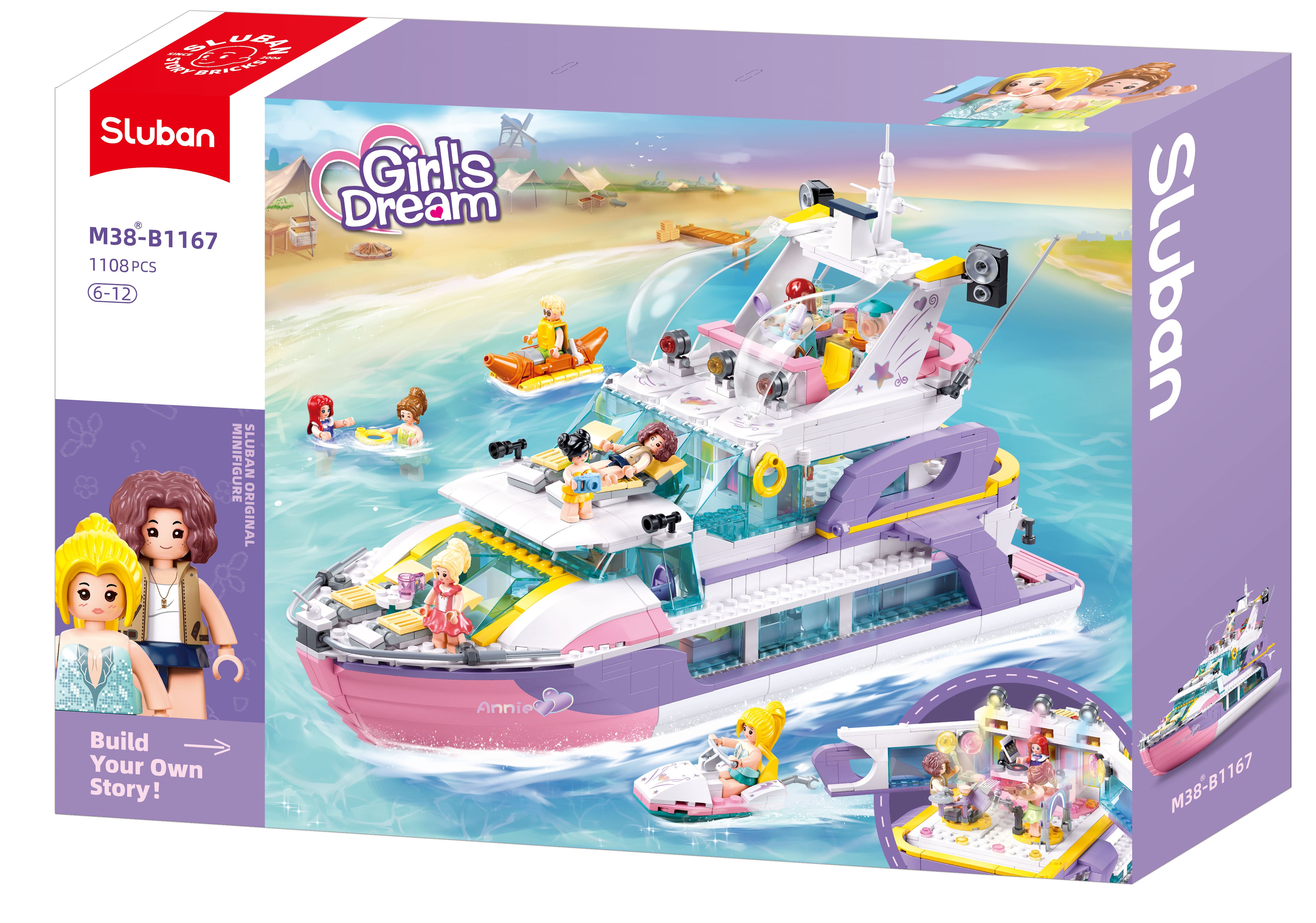 Sluban Girls Dream Yacht 1108 Pcs