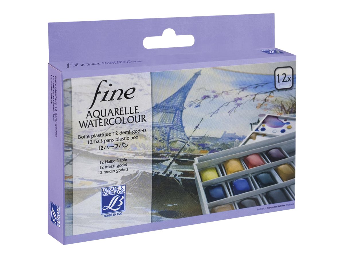 Lb Fine Watercolour Plastic Box Set Of 12 Hpa