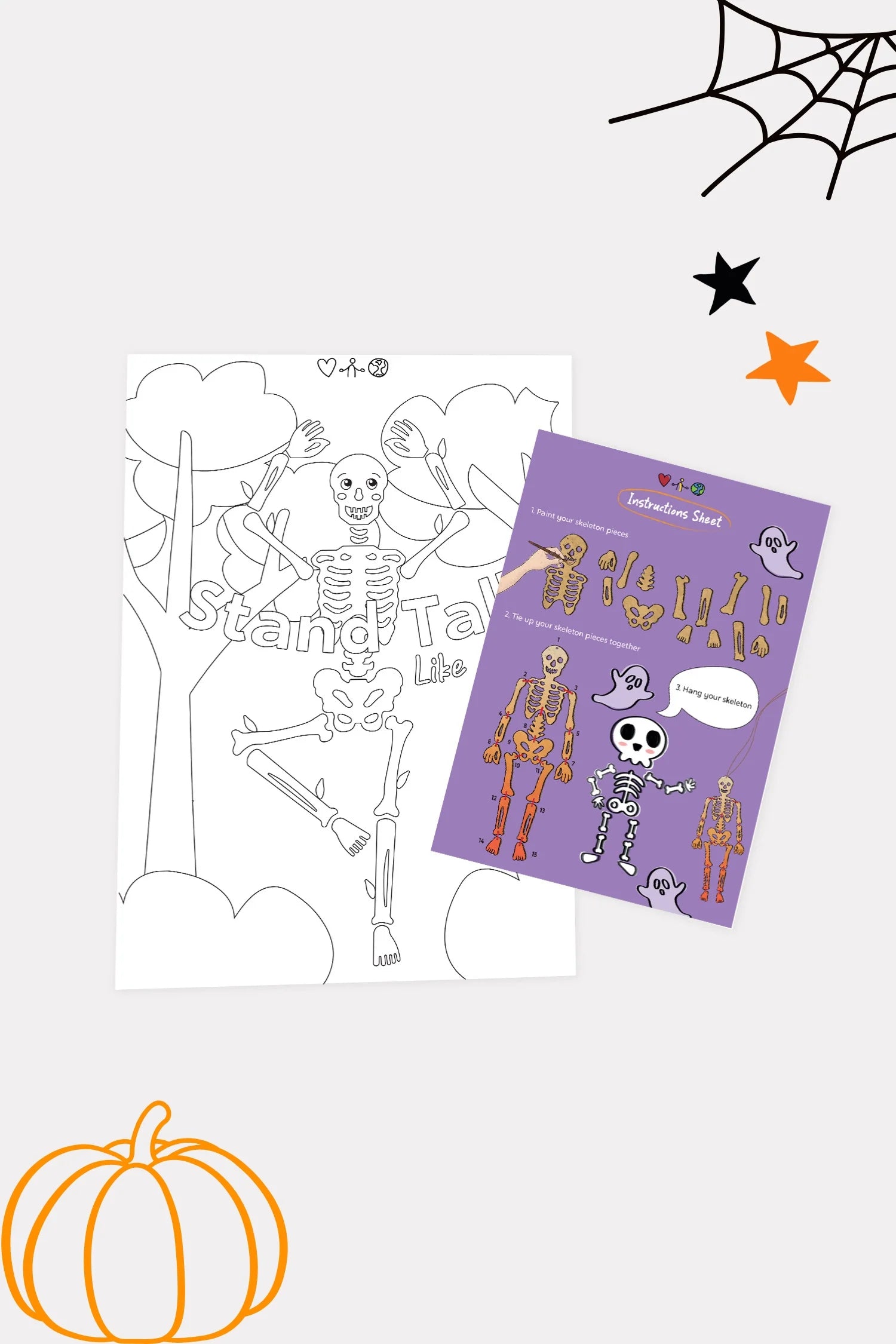 Orenda Tribe Arts & Craft Boxes Kids Skeleton