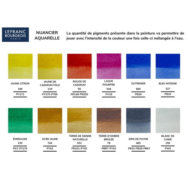 Lb Fine Watercolour Set Of 12 Half Pan