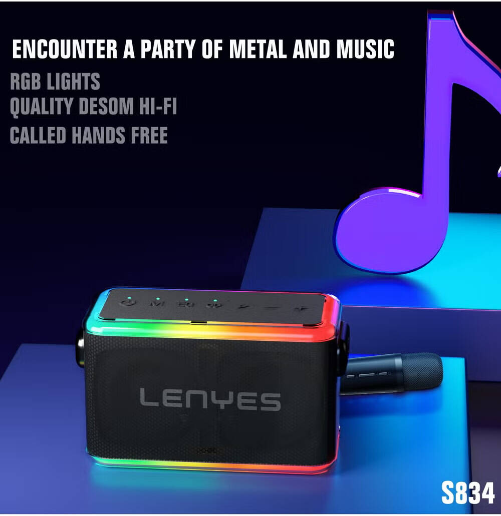 Lenyes S834 wireless Speaker with Bluetooth V5.0