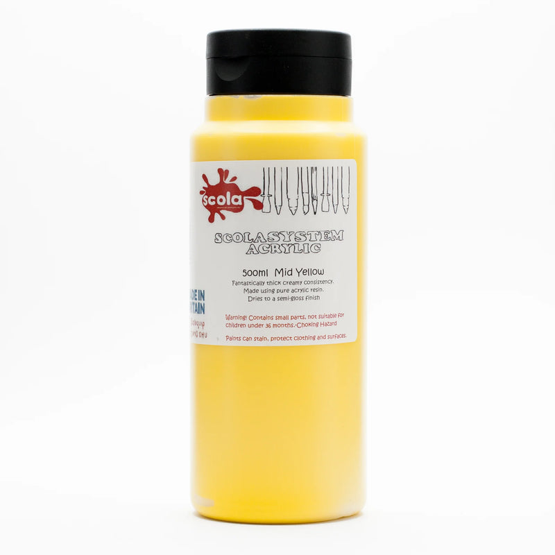 Scola Acrylic 500Ml Br Yellow 1111