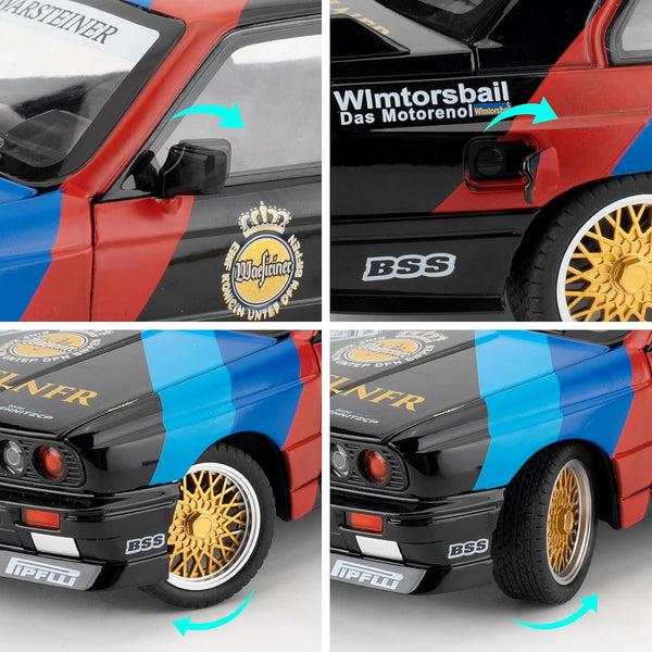 Anime Figure - Die-Cast 1:24 Scale BMW M3 Die-Cast Metal Toy Model Car