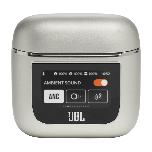 JBL - Tour Pro 2 True Wireless Noise Cancelling Earbuds - Silver