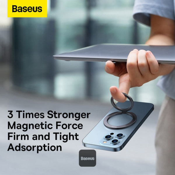 Baseus Halo Series Foldable Metal Ring Stand（Single-Ring）Grey