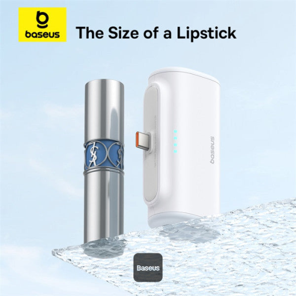 Baseus - Os-Baseus Compact Fast Charging Power Bank Type-C Edition 5000Mah 20W Moon White
