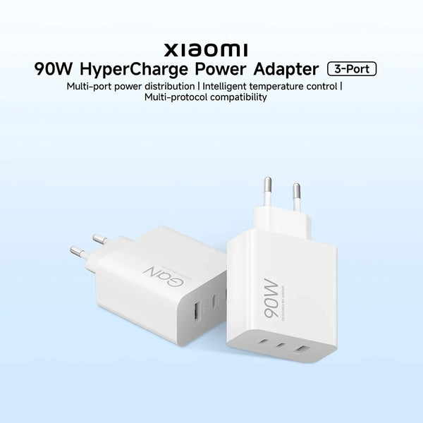 Xiaomi - 90W HyperCharge Power Adapter (3-Port) EU