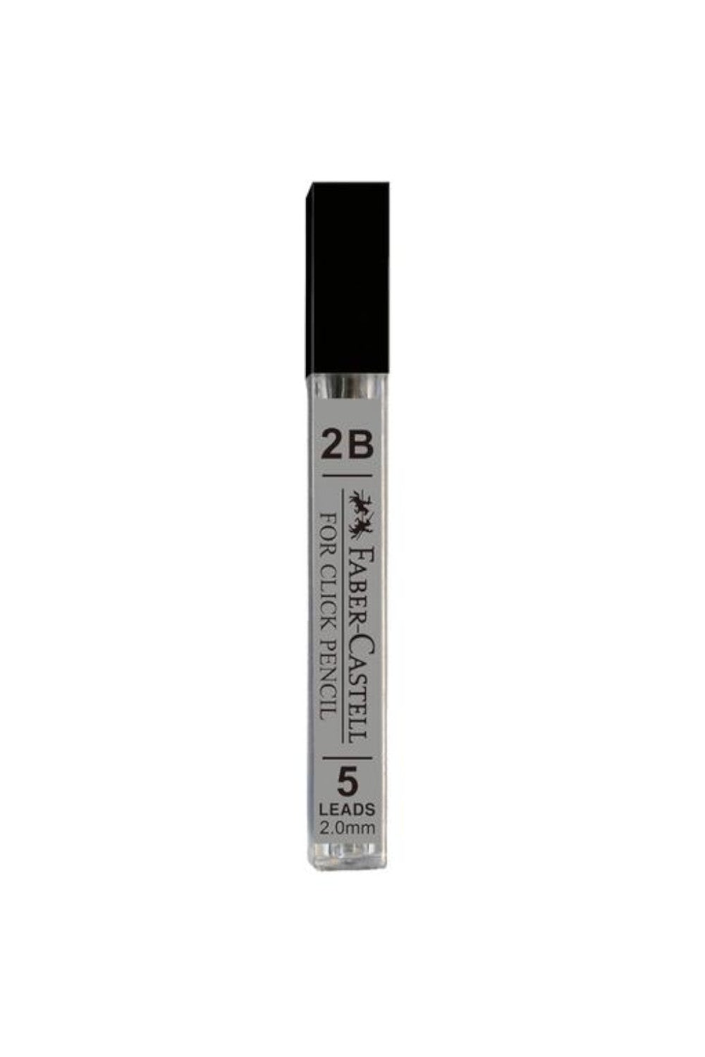 Faber-Castell 2 mm Pencil Leads, 2B, Refills for Click Pencil