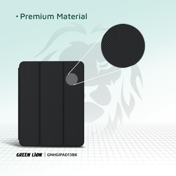 Green Lion Hogo Premium Case With Pencil Holder For Ipad Pro 13" - Black