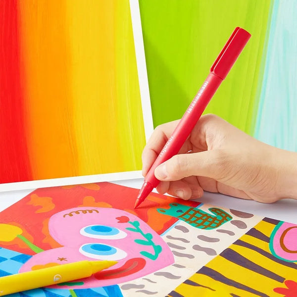 Mideer - Mideer - Acrylic Markers - Ultra-Soft Nib (12 Colors)