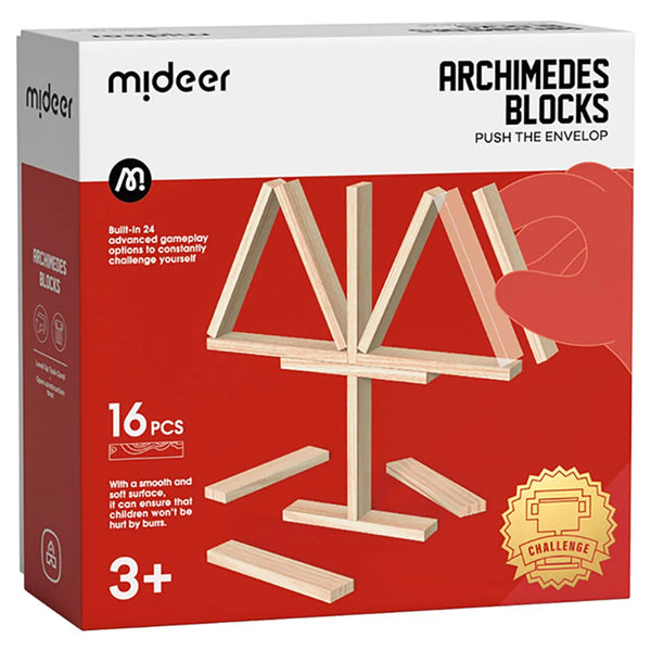 Mideer Archimedes Blocks Push the Envelop - Kids Building Toy