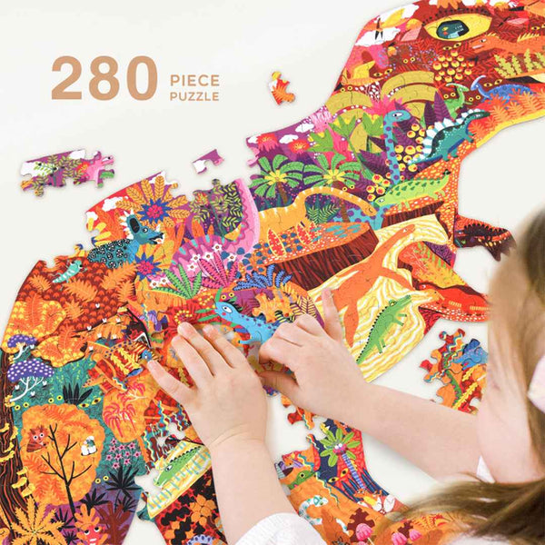 Mideer - Mideer - Large Animal-Shaped Puzzle Dinosaur World