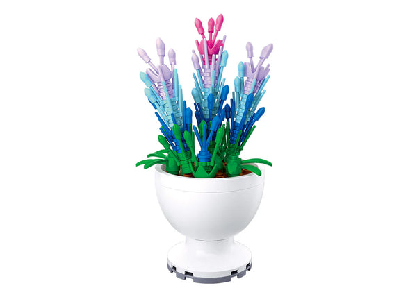 Sluban Flowers Lavender Building Block Set - Buildable Flower Model
