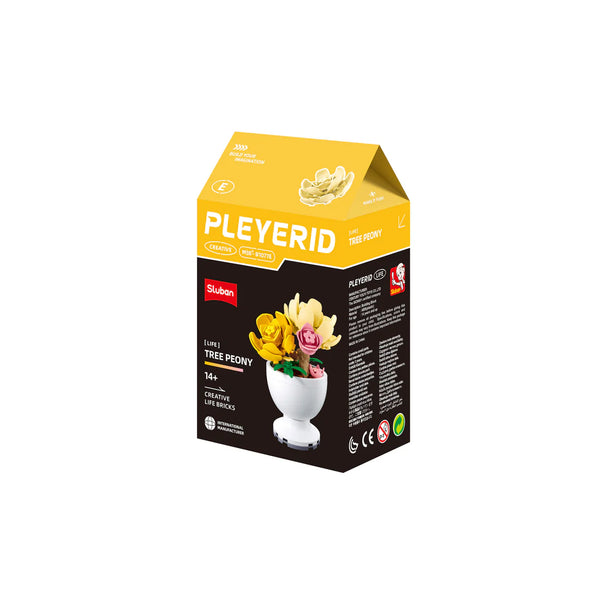 Sluban Flowers Tree Peony Building Block Set - Buildable Floral Model