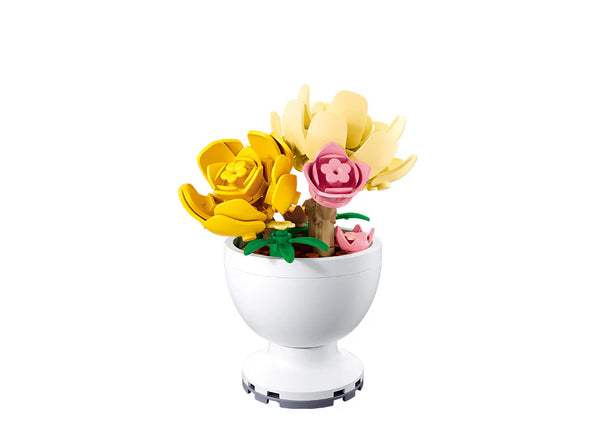 Sluban Flowers Tree Peony Building Block Set - Buildable Floral Model