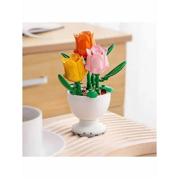 Sluban Flowers Tulip Building Block Set - Buildable Floral Model