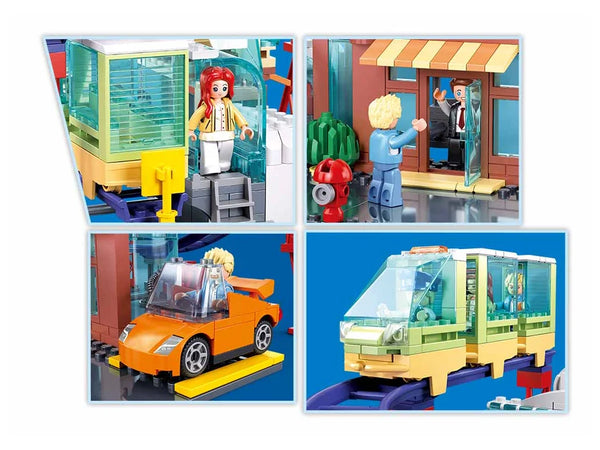 Sluban - Metropolis New Energy Vehicle 4S Store 371 Pcs