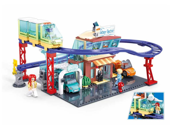Sluban - Metropolis New Energy Vehicle 4S Store 371 Pcs