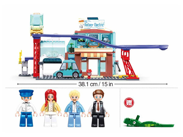Sluban - Metropolis New Energy Vehicle 4S Store 371 Pcs