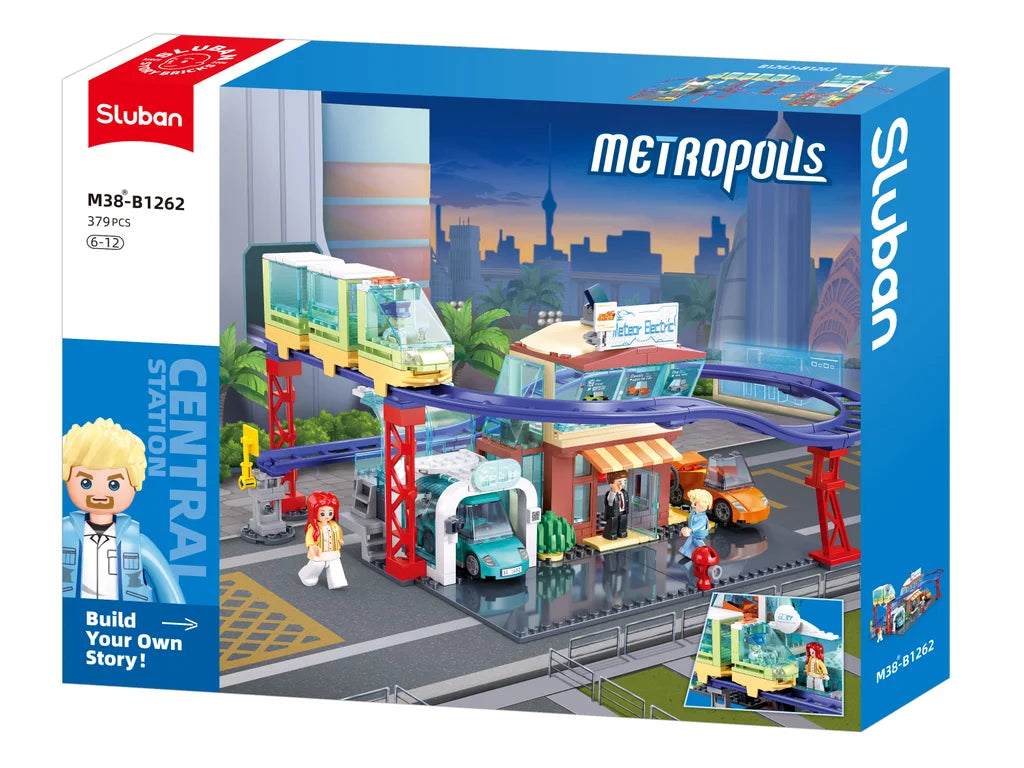 Sluban - Metropolis New Energy Vehicle 4S Store 371 Pcs