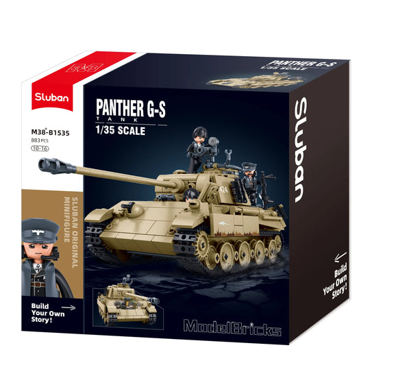 Sluban - Modelbricks Panther G Tank Scale 1/35  873 Pcs