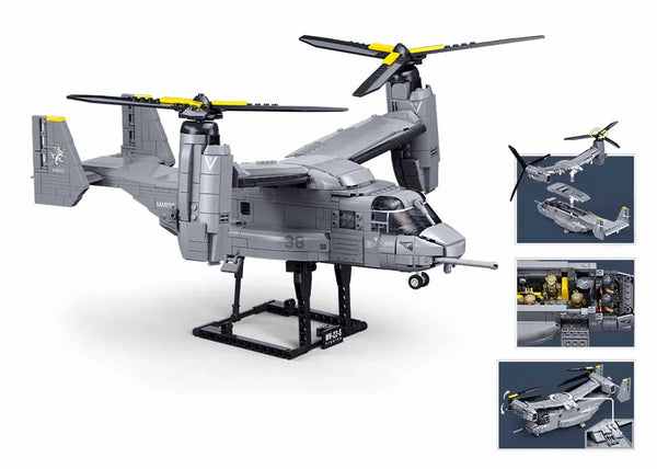Sluban - Modelbricks 1/44 Mv-22 Osprey 1142 Pcs