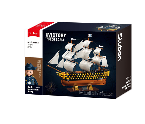 Sluban - Modelbricks 1/200 HMS Victory Sailing Battleship 1056 Pcs