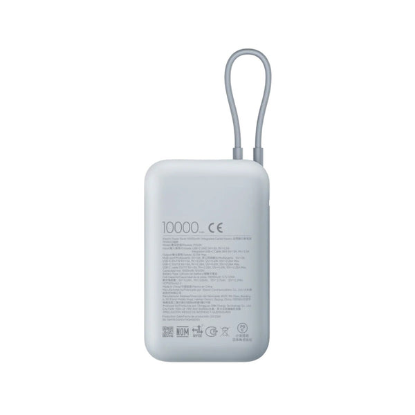 Xiaomi - Power Bank 10000mAh (Integrated Cable) - Ice Blue GL