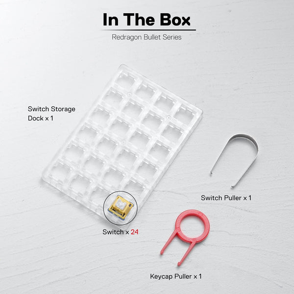 Redragon BULLET-B Mechanical Switch (24 pcs Switches)