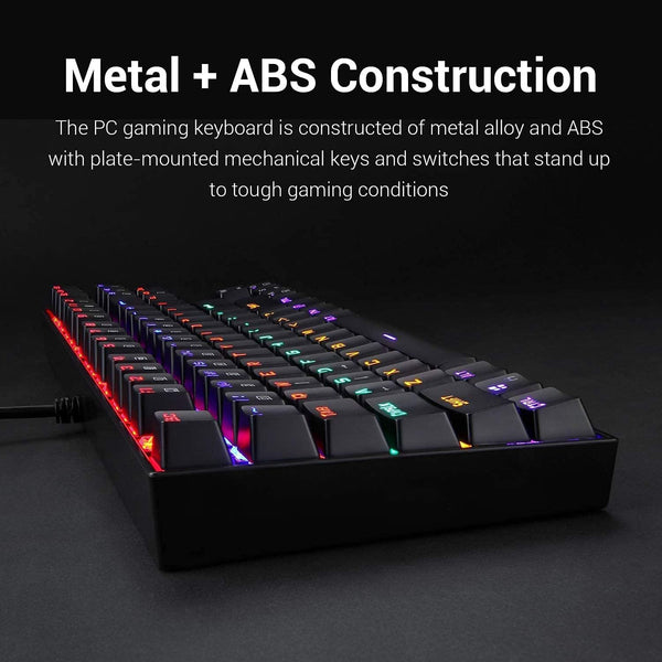 Redragon Kumara black, wired keyboard,blue