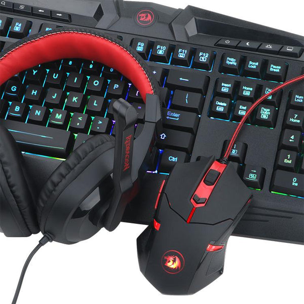 Redragon 4in1 combo: K503A-RGB+M601+H120+P016,with adapter