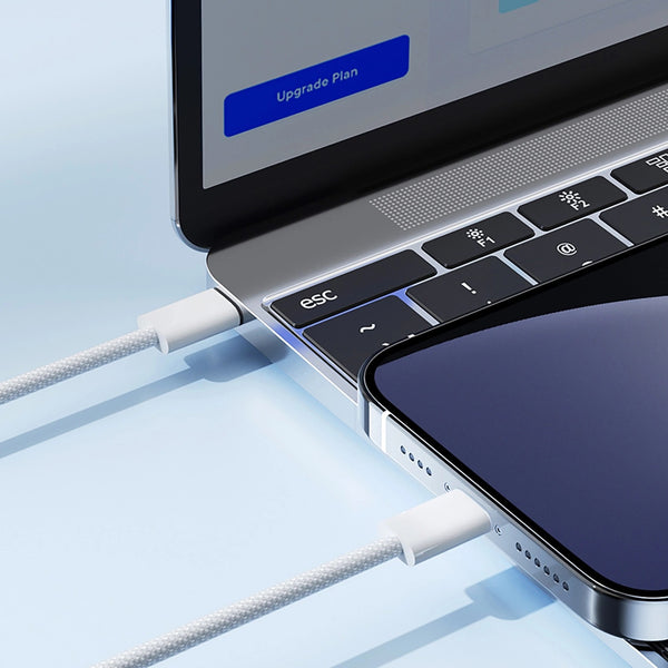 JOYROOM USB-C To LIGHTNING Cable BRAIDED 1M WHITE 30W S-A45