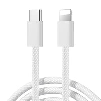 Joyroom S-A45 30W USB-C to Lightning Cable 1m White - Braided Nylon