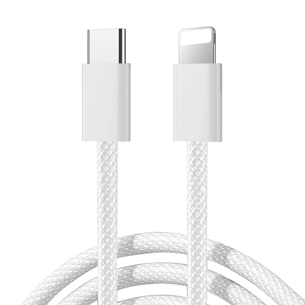 JOYROOM USB-C To LIGHTNING Cable BRAIDED 1M WHITE 30W S-A45