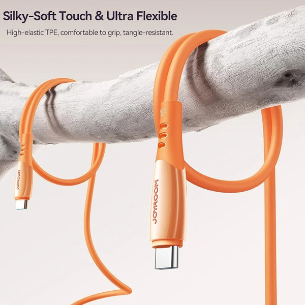 Joyroom Vibrant Series Fast Charging Data Cable Type-C to Type-C, 60W, 1.2m - Orange