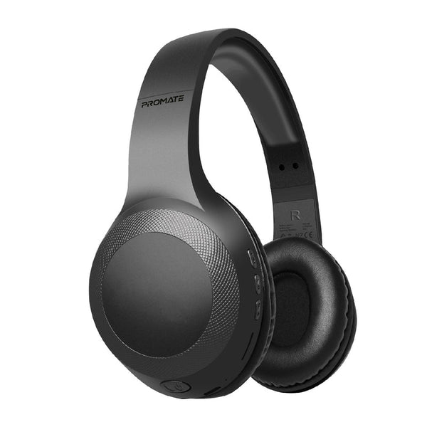 Promate Laboca Deep Bass Over-Ear Wireless Headphones - Black