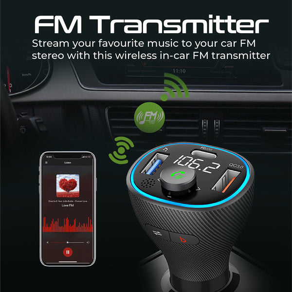 Promate PowerTune-38W Wireless Hands-free Kit with FM Transmitter