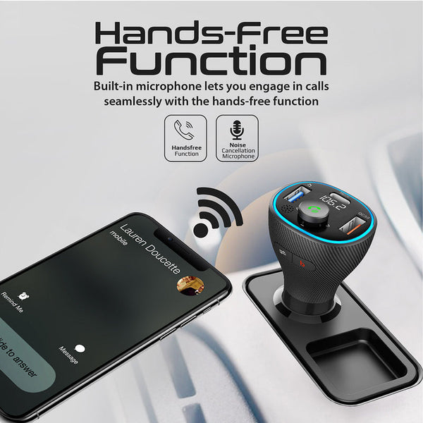 Promate PowerTune-38W Wireless Hands-free Kit with FM Transmitter