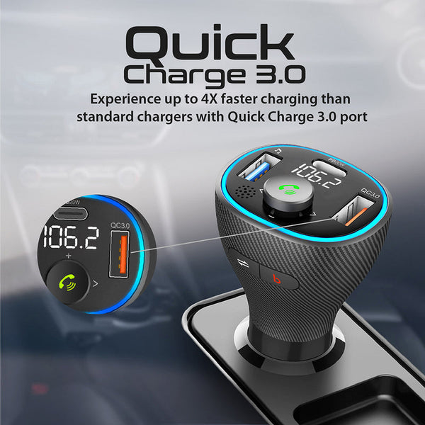 Promate PowerTune-38W Wireless Hands-free Kit with FM Transmitter