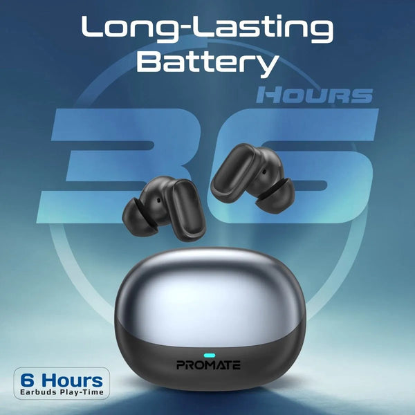 Promate Lush-Pro High-Definition TWS Earbuds Intellitouch - Black