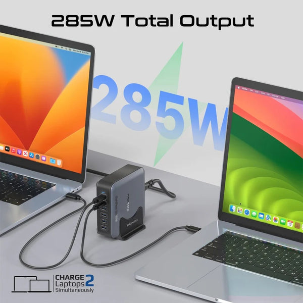 Promate Powerbase-Gan285W, Charging Station