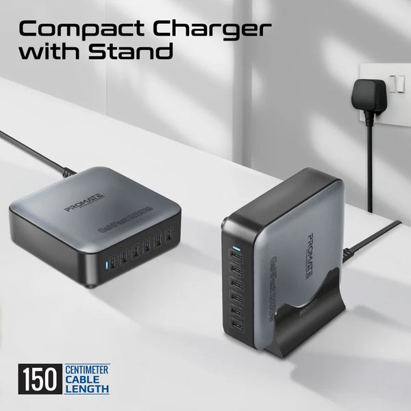 Promate Powerbase-Gan285W, Charging Station