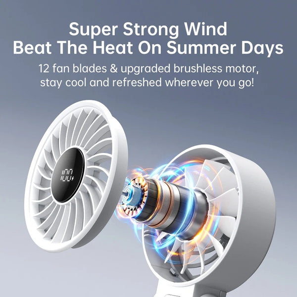 Portable Fan Handheld Fan Life7 (5000Mah) - Pink