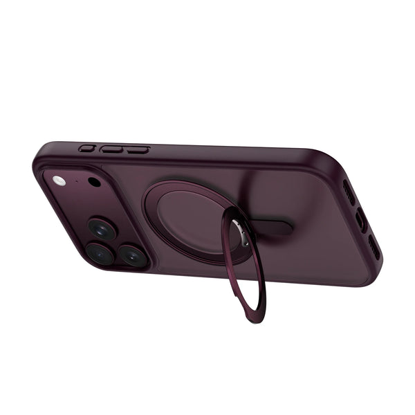 Wiwu - Armor AreoShield Anti-Drop MagSafe Ultra Cover iPhone 18 Pro Max /17 Pro Max - Dark Cherry