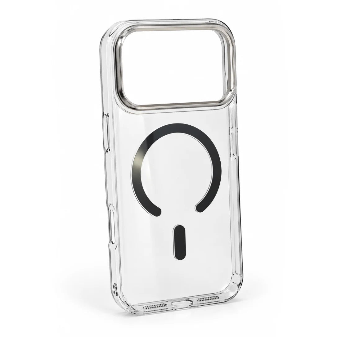 غطاء Wiwu Invisible Pro المغناطيسي لهاتف آيفون 18 برو، لون أرجواني - غطاء شفاف