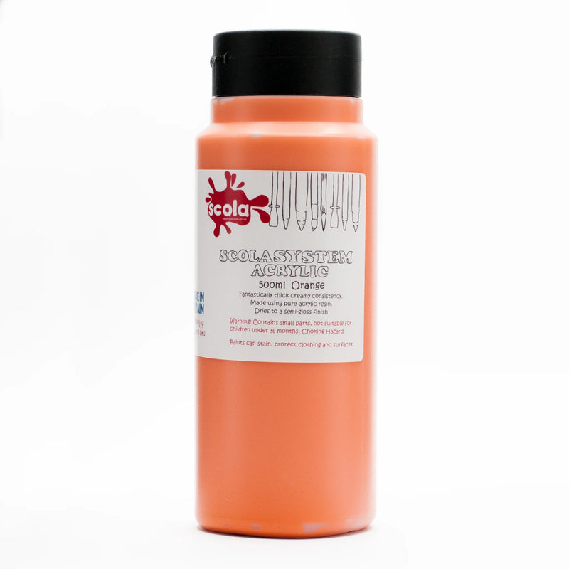 Scola Acrylic 500Ml Orange 1112