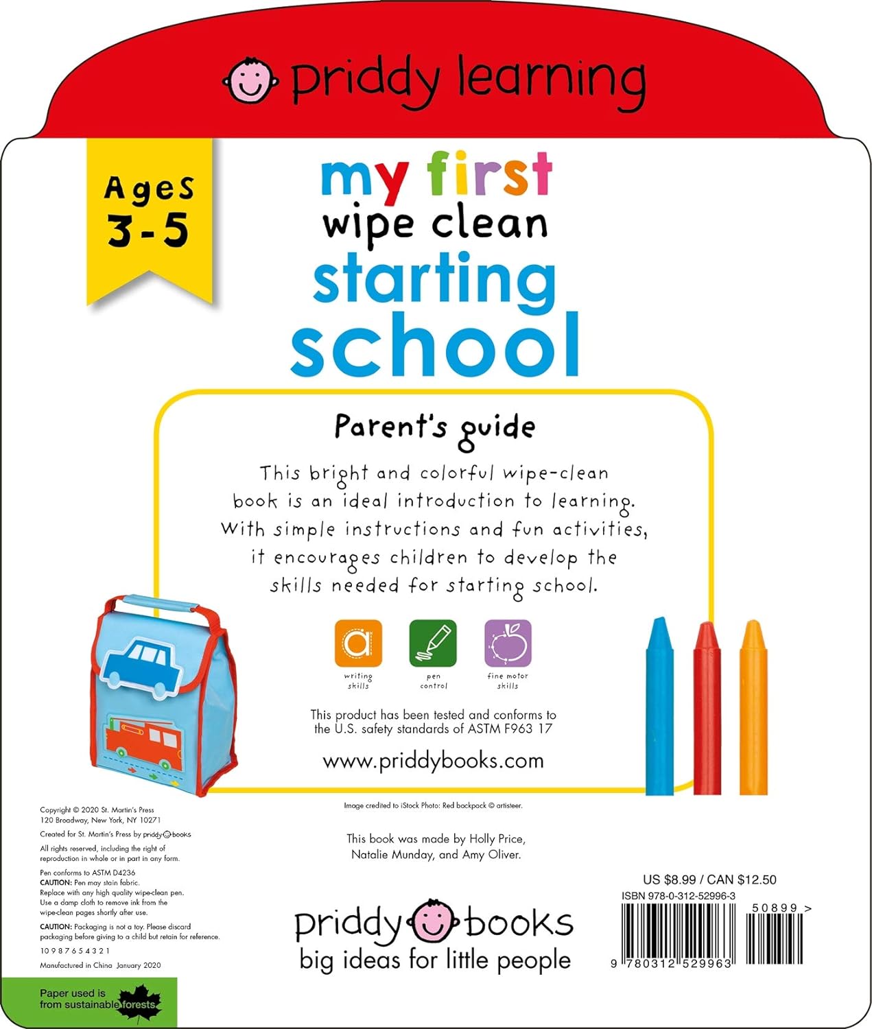 My First Wipe Clean: Starting School