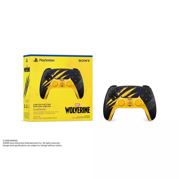Sony - PS5 Marvel's Wolverine Dualsense Controller Black And Yellow