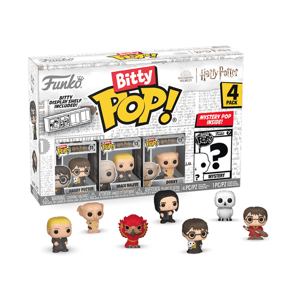 Funko - Bitty Pop! Movies: Harry Potter- Harry 4-Pack
