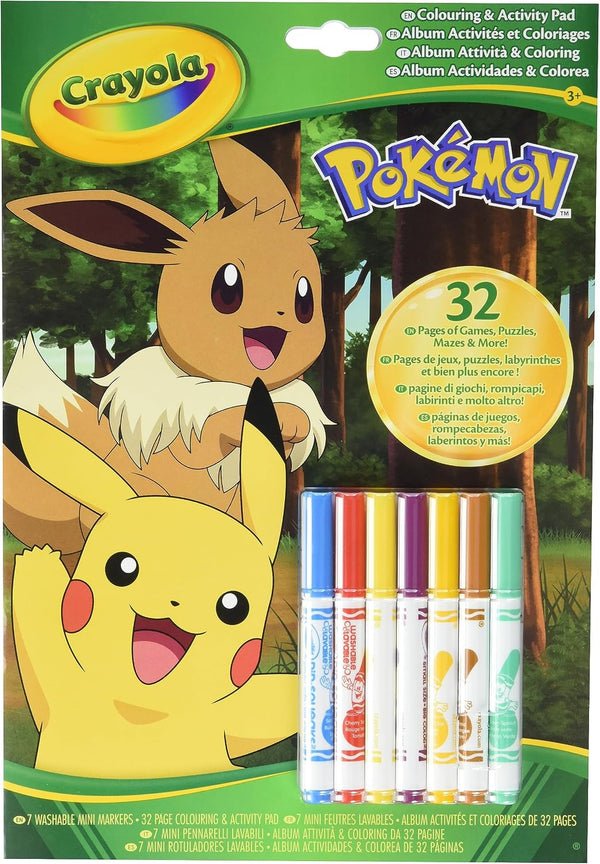 Crayola Pokemon Color and Activity Set - Coloring Kit for Kids